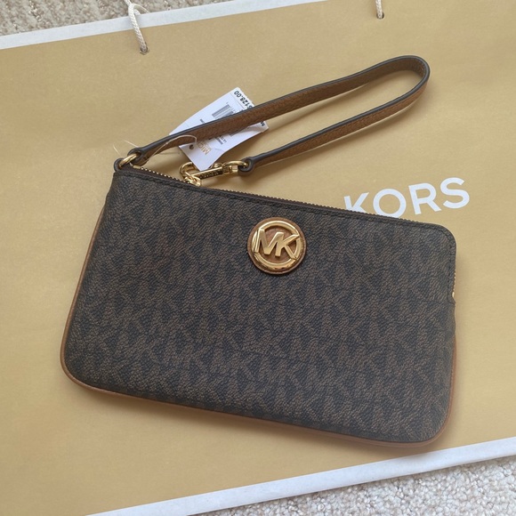 Michael Kors Accessories - Michael Kors Logo Large Wristlet